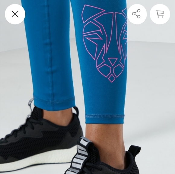 High Rise 7/8 Tight digi-bleu women's leggings - Picture 2 of 10